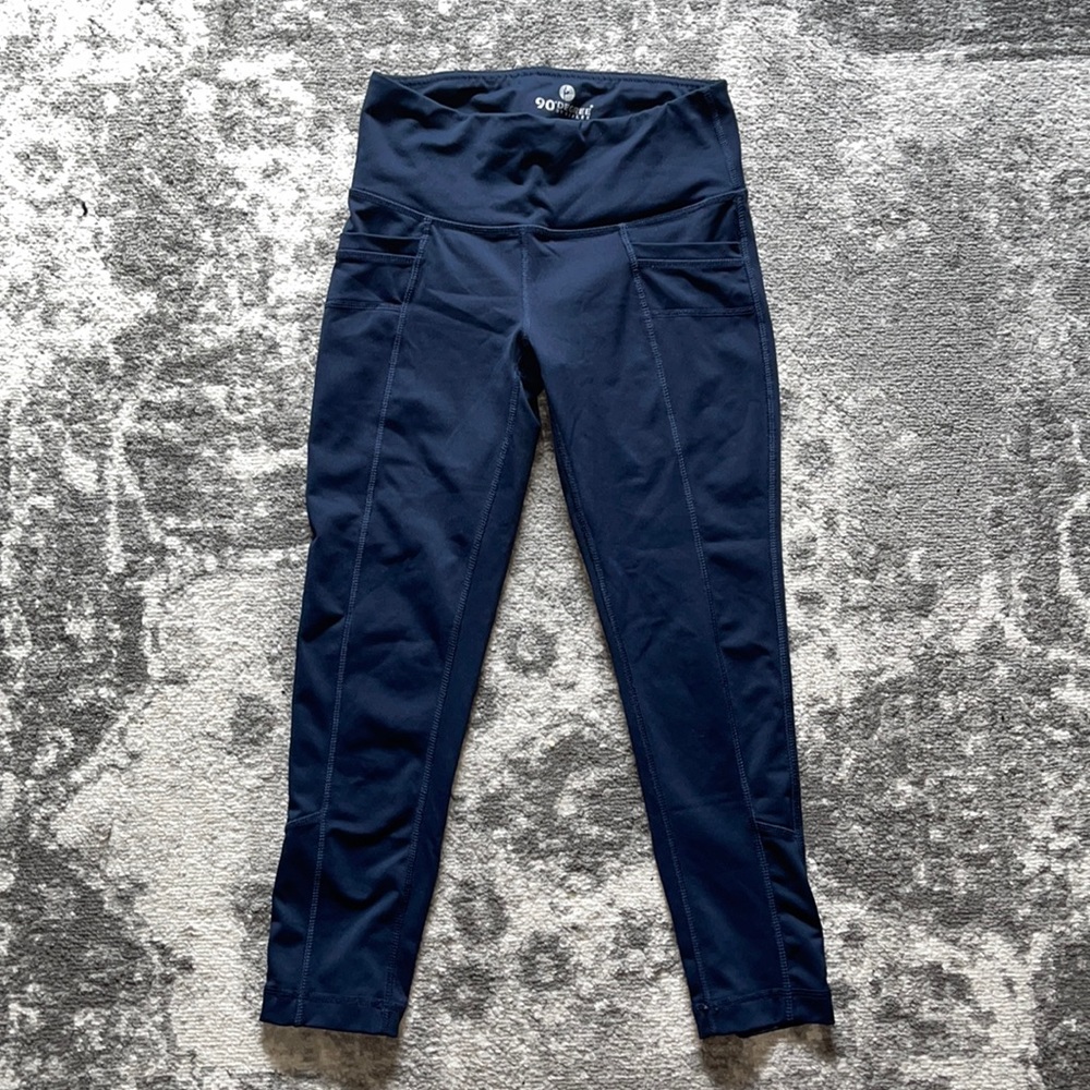 Blue Yoga Capri Pants